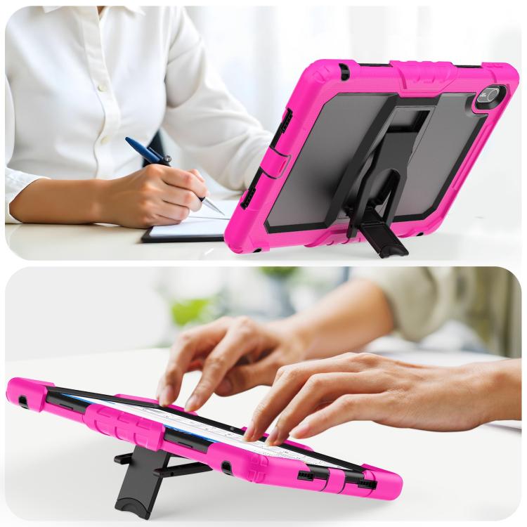 For Huawei MatePad SE 11 2024 Silicone Hydric PC Tablet Case with Shoulder Strap & Holder