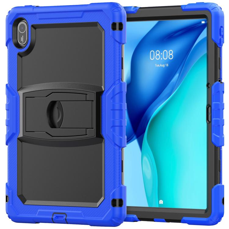 For Huawei MatePad SE 11 2024 Silicone Hydric PC Tablet Case with Shoulder Strap & Holder