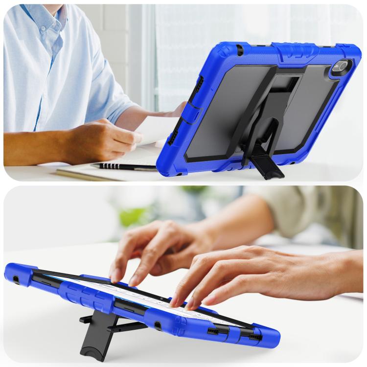For Huawei MatePad SE 11 2024 Silicone Hydric PC Tablet Case with Shoulder Strap & Holder