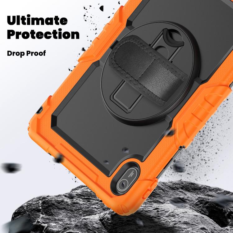 For Huawei MatePad SE 11 2024 Silicone Hybrid PC Tablet Case with Shoulder Strap