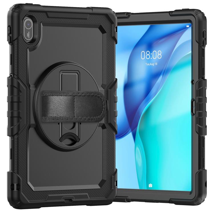 For Huawei MatePad SE 11 2024 Silicone Hybrid PC Tablet Case with Shoulder Strap