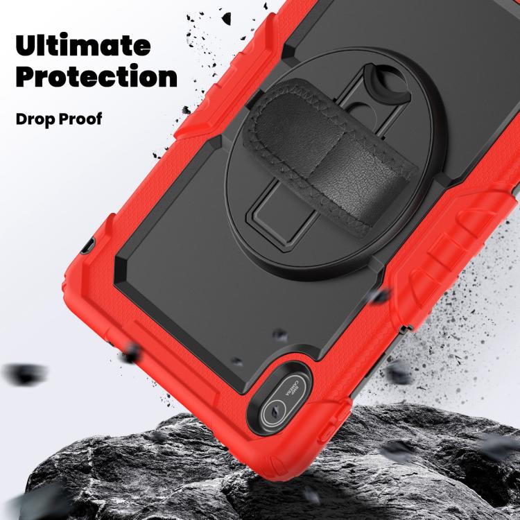 For Huawei MatePad SE 11 2024 Silicone Hybrid PC Tablet Case with Shoulder Strap