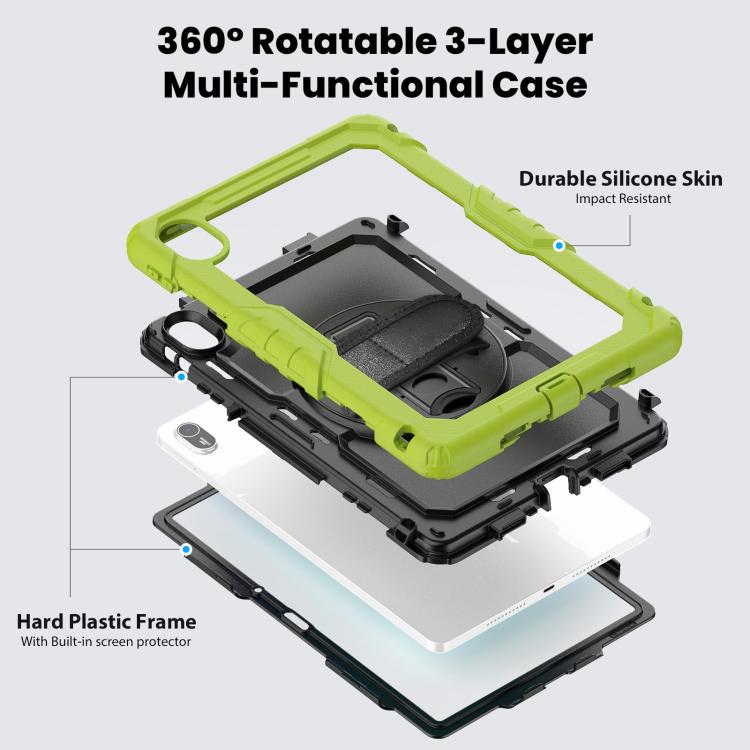 For Huawei MatePad SE 11 2024 Silicone Hybrid PC Tablet Case with Shoulder Strap
