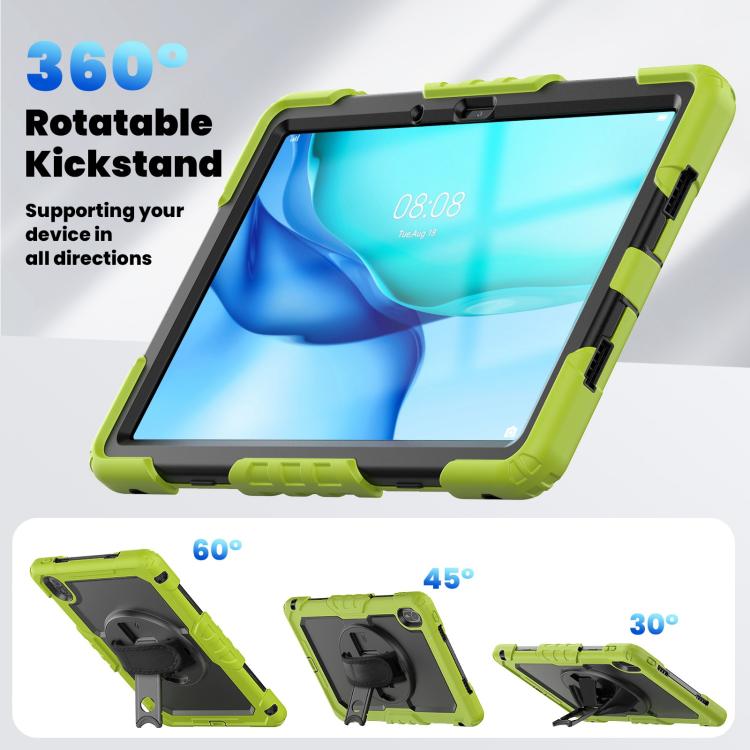 For Huawei MatePad SE 11 2024 Silicone Hybrid PC Tablet Case with Shoulder Strap