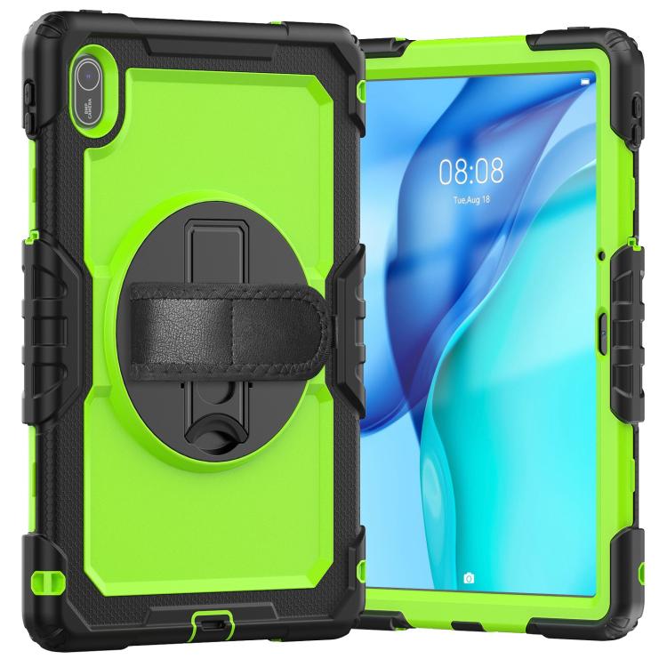For Huawei MatePad SE 11 2024 Silicone Hybrid PC Tablet Case with Shoulder Strap