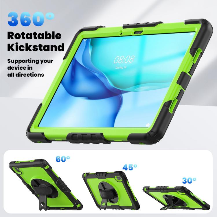 For Huawei MatePad SE 11 2024 Silicone Hybrid PC Tablet Case with Shoulder Strap