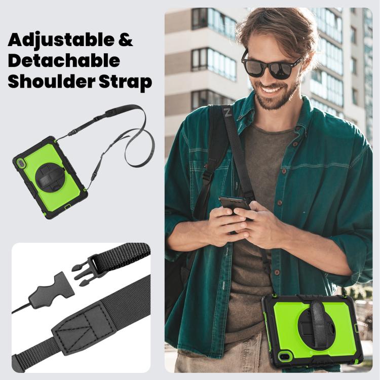 For Huawei MatePad SE 11 2024 Silicone Hybrid PC Tablet Case with Shoulder Strap