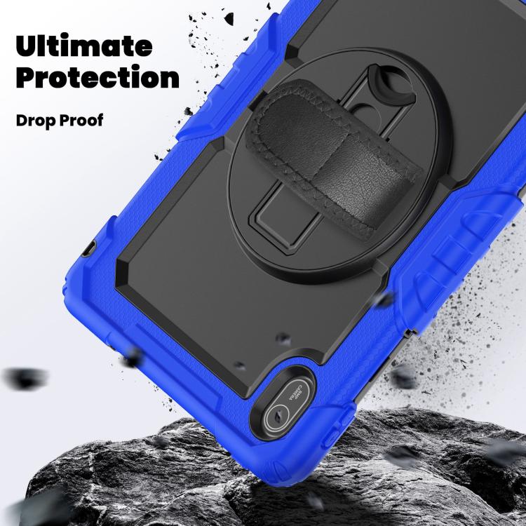 For Huawei MatePad SE 11 2024 Silicone Hybrid PC Tablet Case with Shoulder Strap