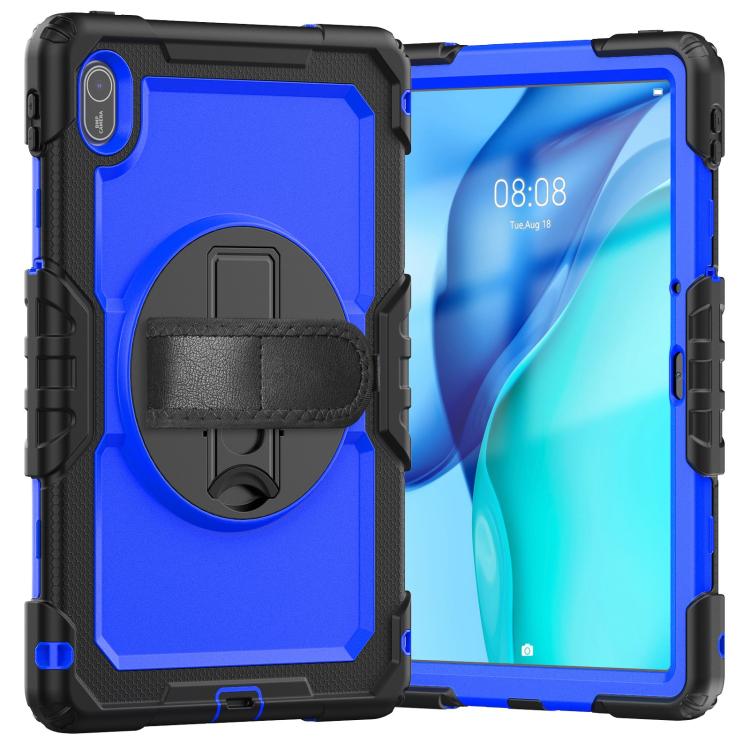 For Huawei MatePad SE 11 2024 Silicone Hybrid PC Tablet Case with Shoulder Strap