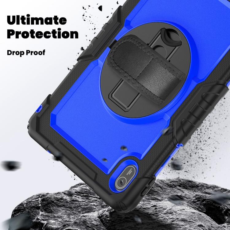For Huawei MatePad SE 11 2024 Silicone Hybrid PC Tablet Case with Shoulder Strap