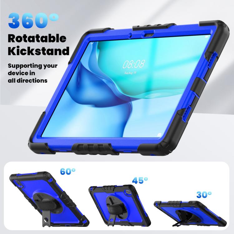 For Huawei MatePad SE 11 2024 Silicone Hybrid PC Tablet Case with Shoulder Strap