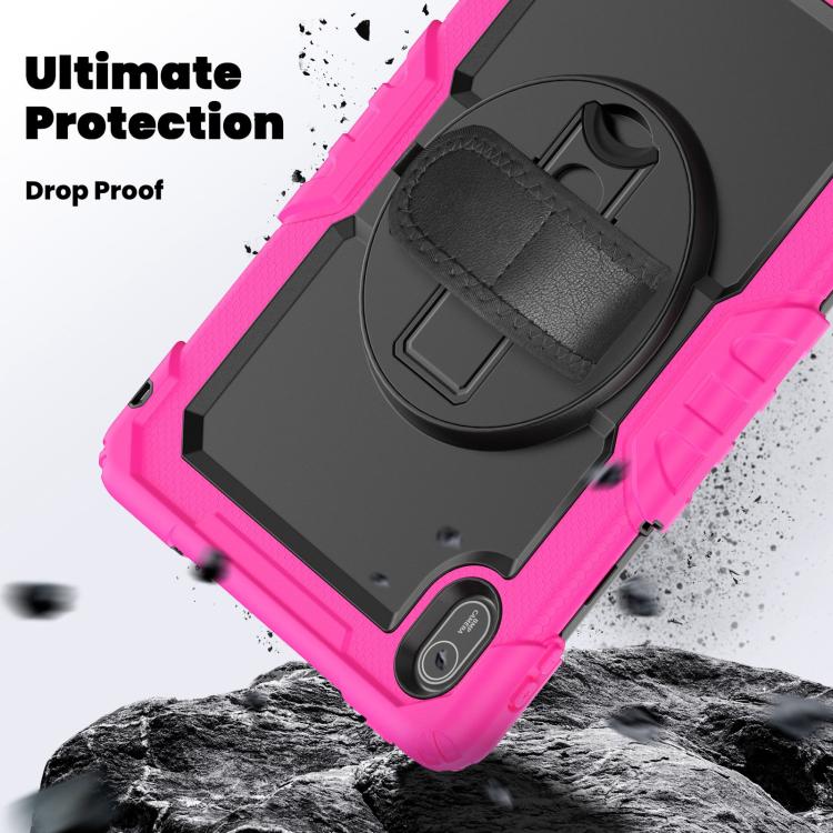 For Huawei MatePad SE 11 2024 Silicone Hybrid PC Tablet Case with Shoulder Strap