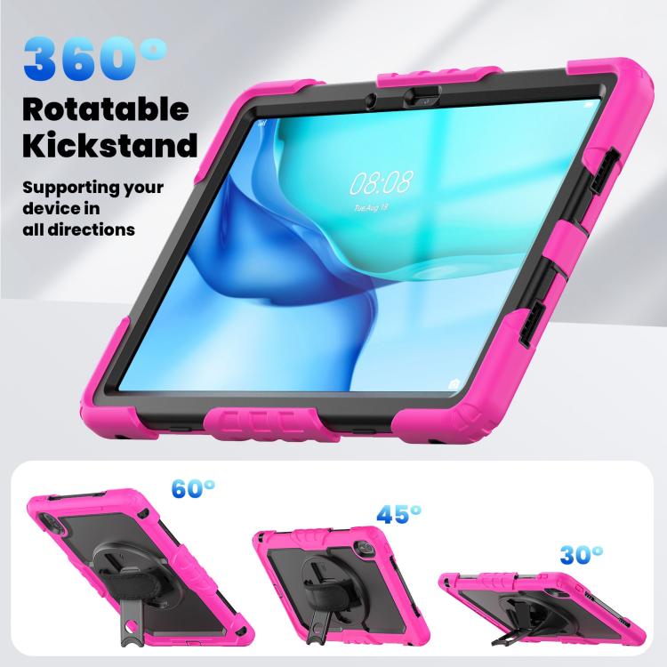 For Huawei MatePad SE 11 2024 Silicone Hybrid PC Tablet Case with Shoulder Strap