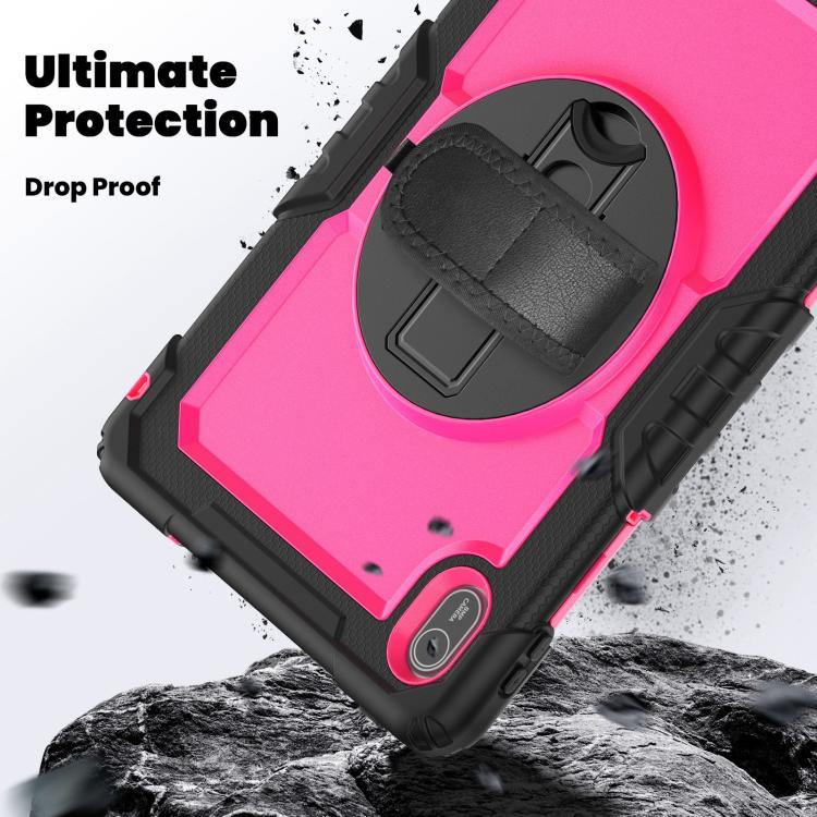For Huawei MatePad SE 11 2024 Silicone Hybrid PC Tablet Case with Shoulder Strap