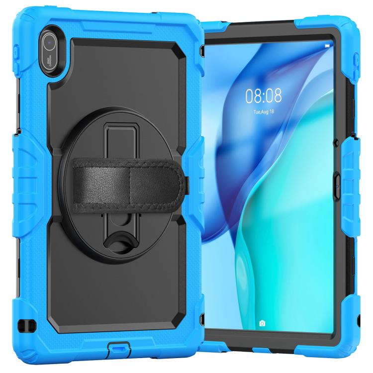 For Huawei MatePad SE 11 2024 Silicone Hybrid PC Tablet Case with Shoulder Strap
