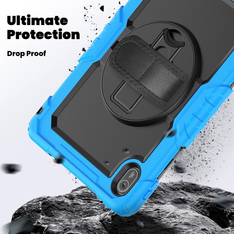 For Huawei MatePad SE 11 2024 Silicone Hybrid PC Tablet Case with Shoulder Strap