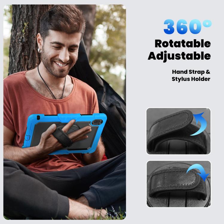 For Huawei MatePad SE 11 2024 Silicone Hybrid PC Tablet Case with Shoulder Strap