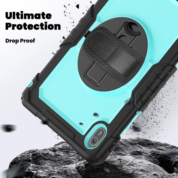 For Huawei MatePad SE 11 2024 Silicone Hybrid PC Tablet Case with Shoulder Strap