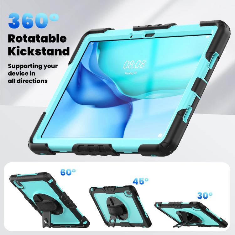 For Huawei MatePad SE 11 2024 Silicone Hybrid PC Tablet Case with Shoulder Strap