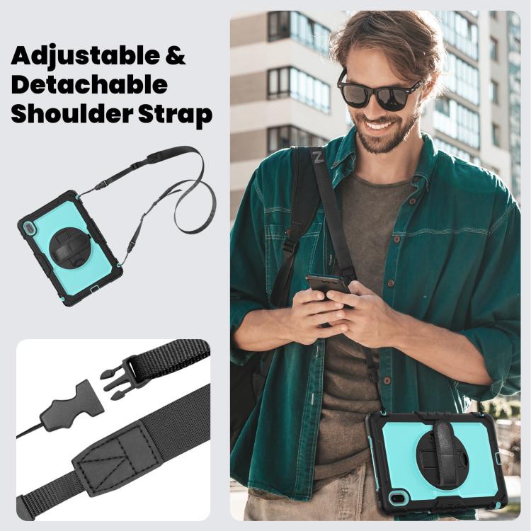 For Huawei MatePad SE 11 2024 Silicone Hybrid PC Tablet Case with Shoulder Strap