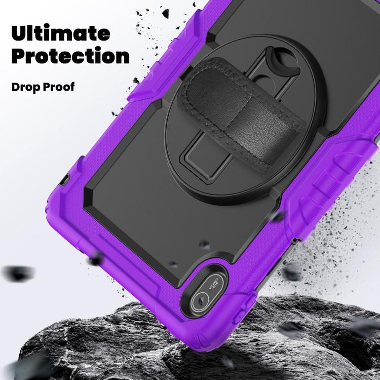 For Huawei MatePad SE 11 2024 Silicone Hybrid PC Tablet Case with Shoulder Strap