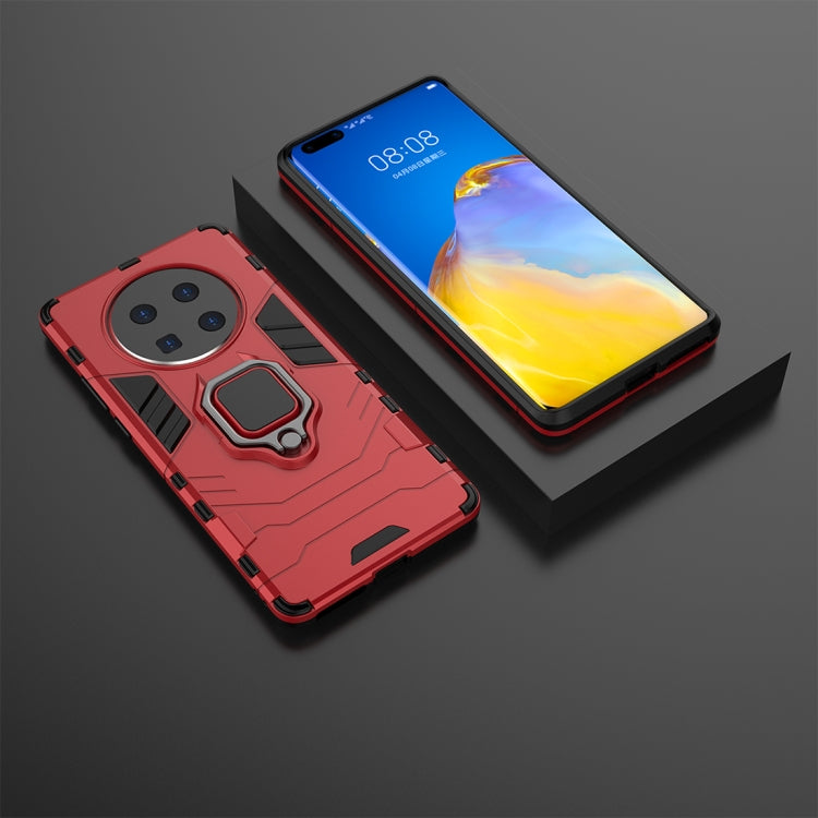 For Huawei Mate 40 Pro Shockproof PC + TPU Protective Case with Magnetic Ring Holder