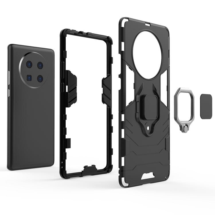 For Huawei Mate 40 Pro Shockproof PC + TPU Protective Case with Magnetic Ring Holder