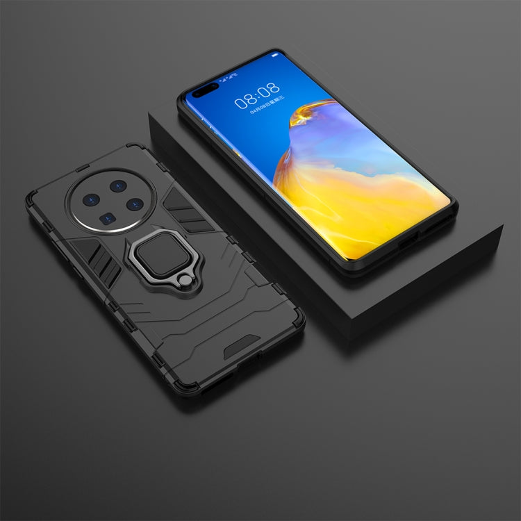 For Huawei Mate 40 Pro Shockproof PC + TPU Protective Case with Magnetic Ring Holder