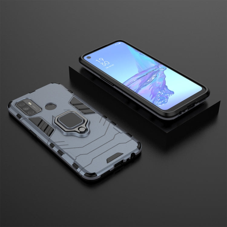 For OPPO A53 Shockproof PC + TPU Protective Case with Magnetic Ring Holder