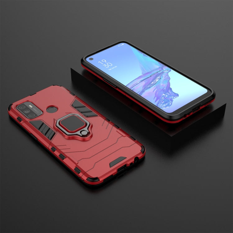 For OPPO A53 Shockproof PC + TPU Protective Case with Magnetic Ring Holder