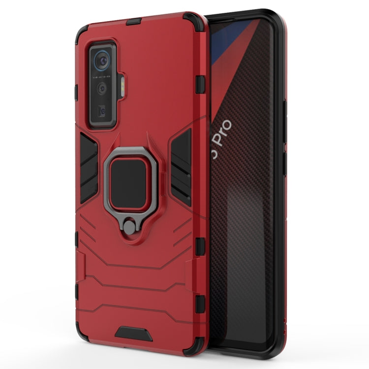 For Vivo iQOO 5 Pro 5G Shockproof PC + TPU Protective Case with Magnetic Ring Holder