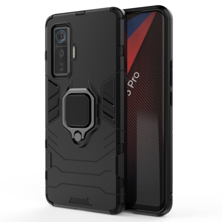 For Vivo iQOO 5 Pro 5G Shockproof PC + TPU Protective Case with Magnetic Ring Holder