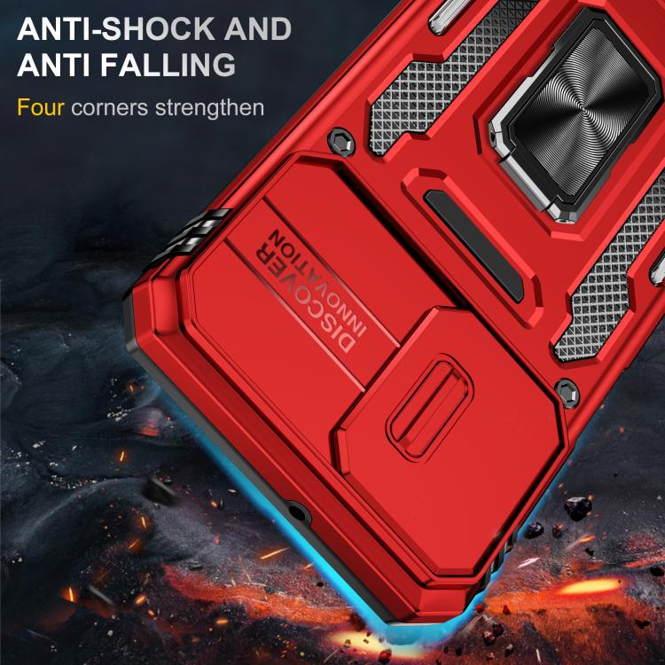 For Motorola Moto G55 5G Armor PC + TPU Camera Shield Phone Case