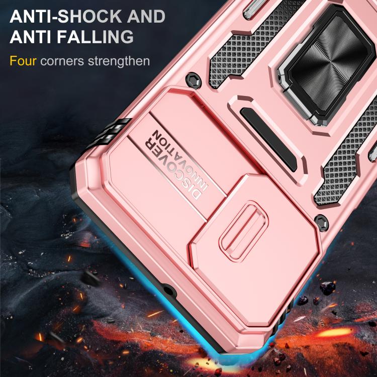 For Motorola Moto G55 5G Armor PC + TPU Camera Shield Phone Case