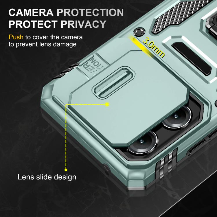 For Motorola Moto G Stylus 5G 2025 Armor PC + TPU Camera Shield Phone Case