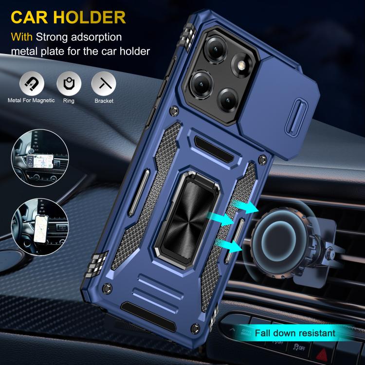 For Motorola Moto G Stylus 5G 2025 Armor PC + TPU Camera Shield Phone Case