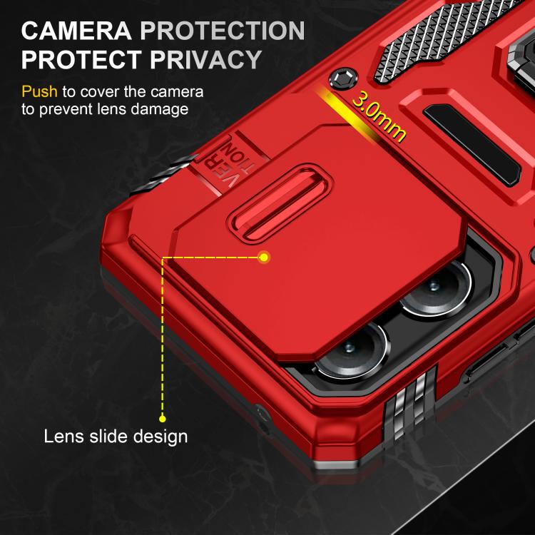 For Motorola Moto G Stylus 5G 2025 Armor PC + TPU Camera Shield Phone Case