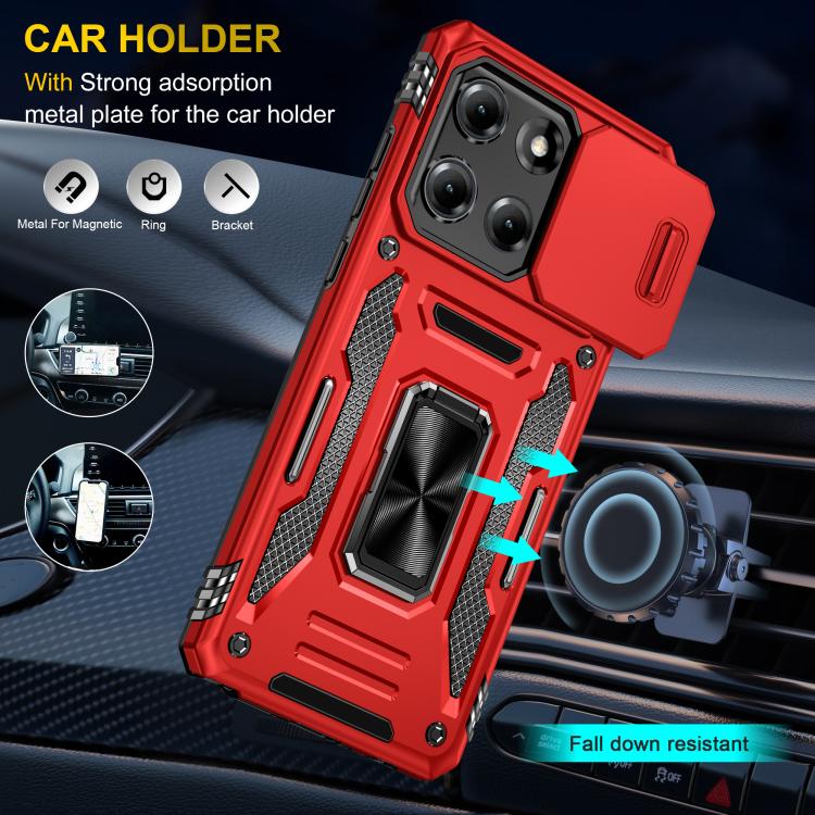 For Motorola Moto G Stylus 5G 2025 Armor PC + TPU Camera Shield Phone Case
