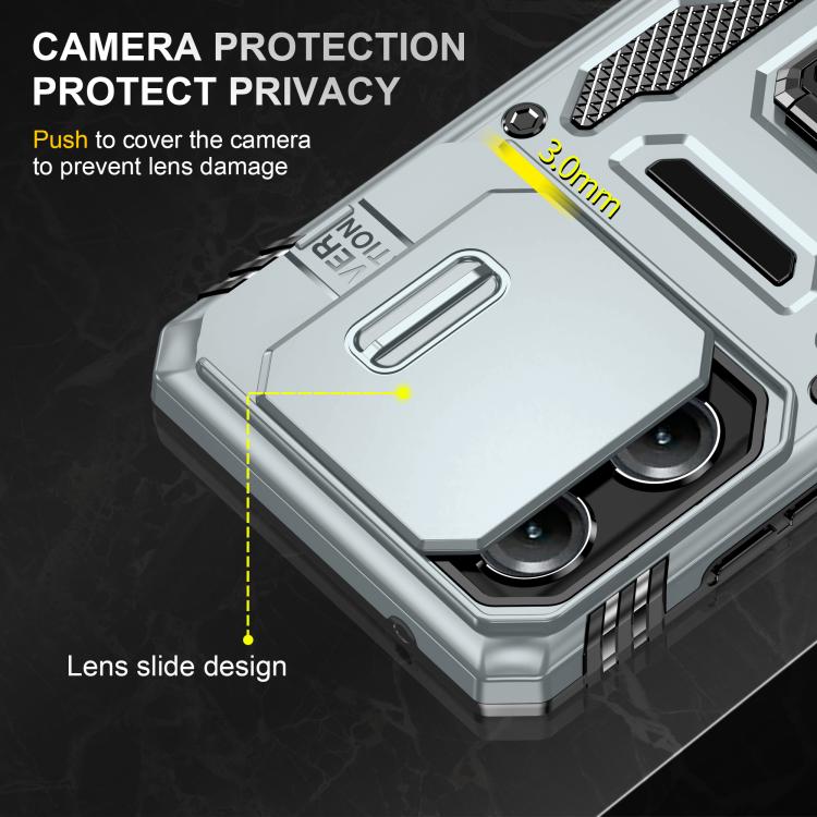For Motorola Moto G Stylus 5G 2025 Armor PC + TPU Camera Shield Phone Case