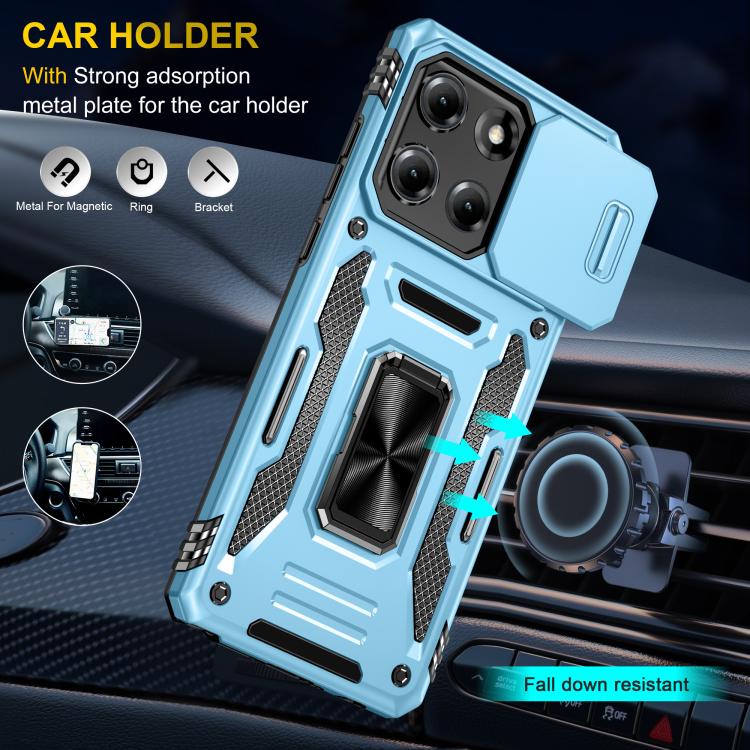 For Motorola Moto G Stylus 5G 2025 Armor PC + TPU Camera Shield Phone Case