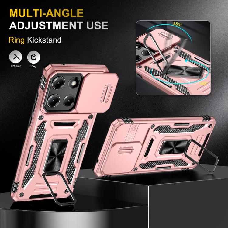 For Motorola Moto G Stylus 5G 2025 Armor PC + TPU Camera Shield Phone Case