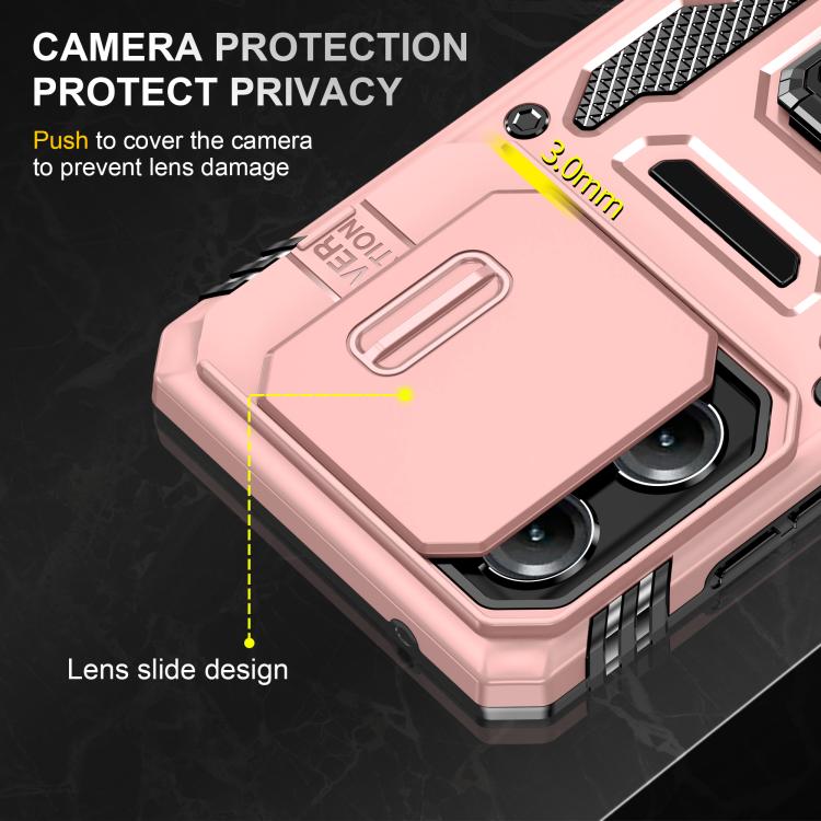 For Motorola Moto G Stylus 5G 2025 Armor PC + TPU Camera Shield Phone Case