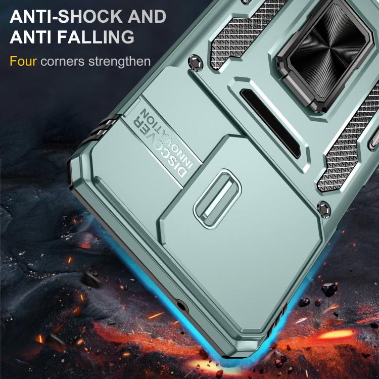 For Motorola Moto G Power 5G 2025 Armor PC + TPU Camera Shield Phone Case