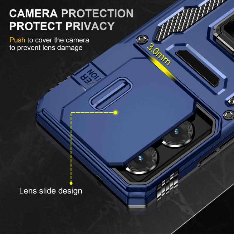 For Motorola Moto G Power 5G 2025 Armor PC + TPU Camera Shield Phone Case