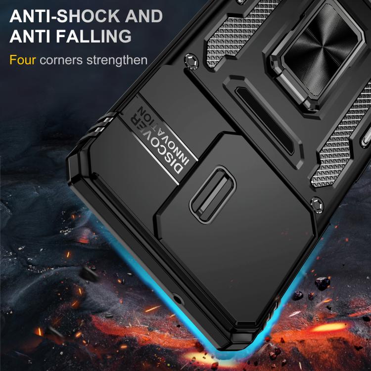 For Motorola Moto G Power 5G 2025 Armor PC + TPU Camera Shield Phone Case