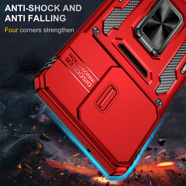For Motorola Moto G Power 5G 2025 Armor PC + TPU Camera Shield Phone Case