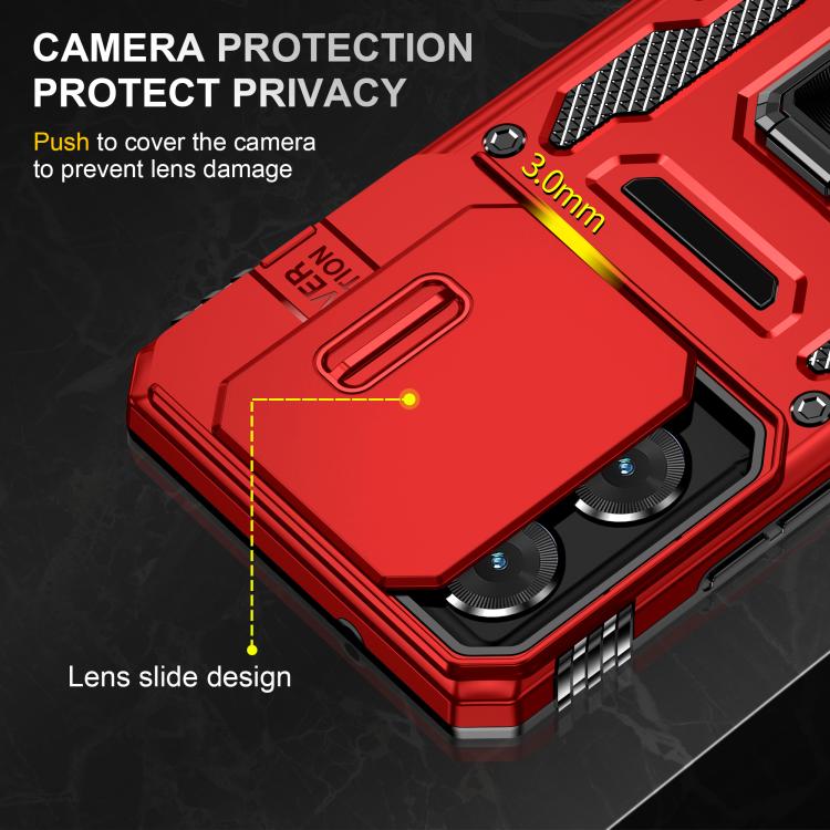 For Motorola Moto G Power 5G 2025 Armor PC + TPU Camera Shield Phone Case
