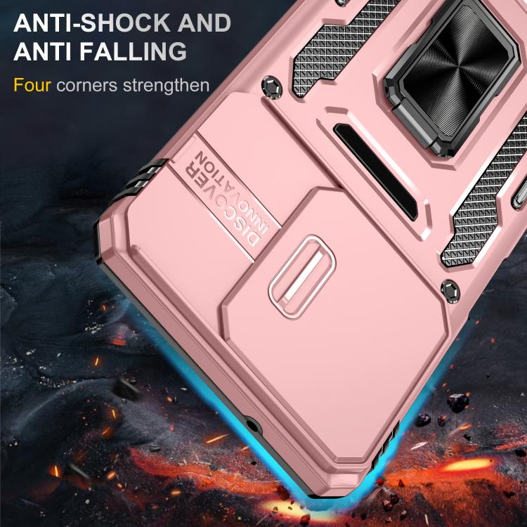 For Motorola Moto G Power 5G 2025 Armor PC + TPU Camera Shield Phone Case