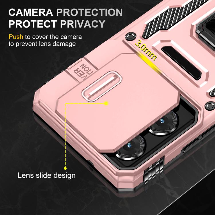 For Motorola Moto G Power 5G 2025 Armor PC + TPU Camera Shield Phone Case