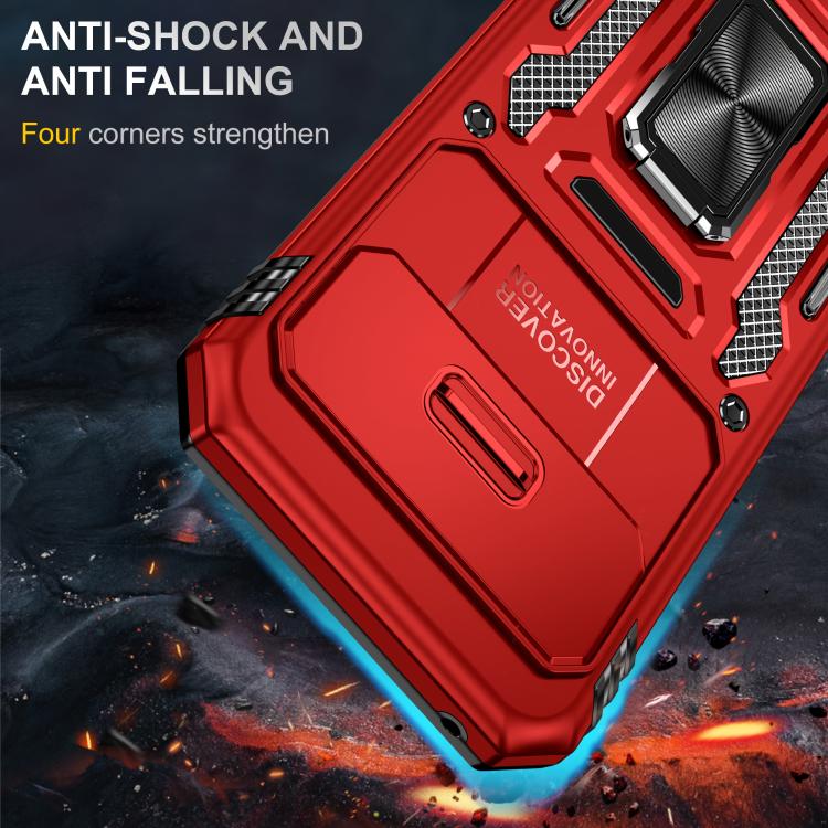 For Google Pixel 9a Armor PC + TPU Camera Shield Phone Case